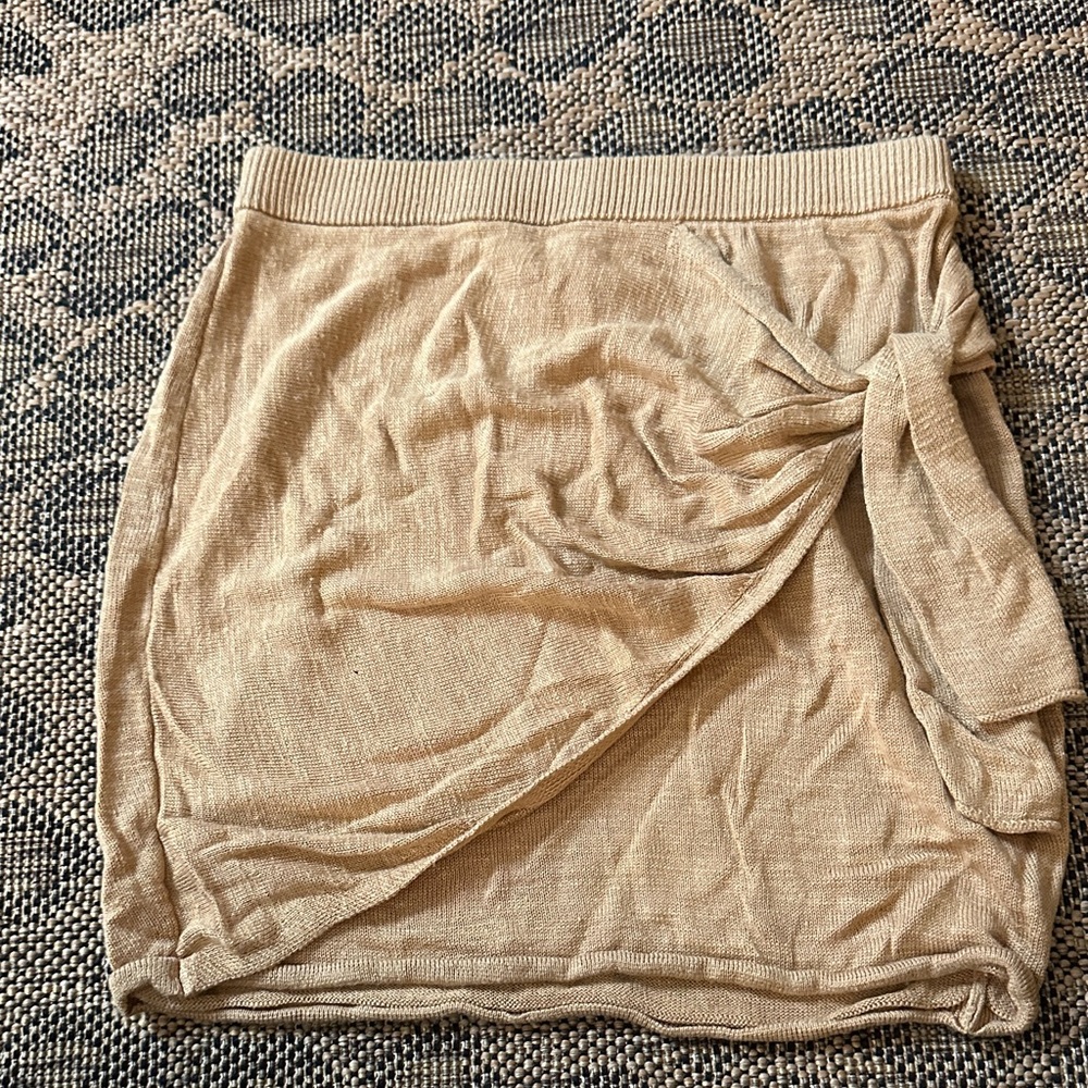 L*Space Tan Mini Skirt